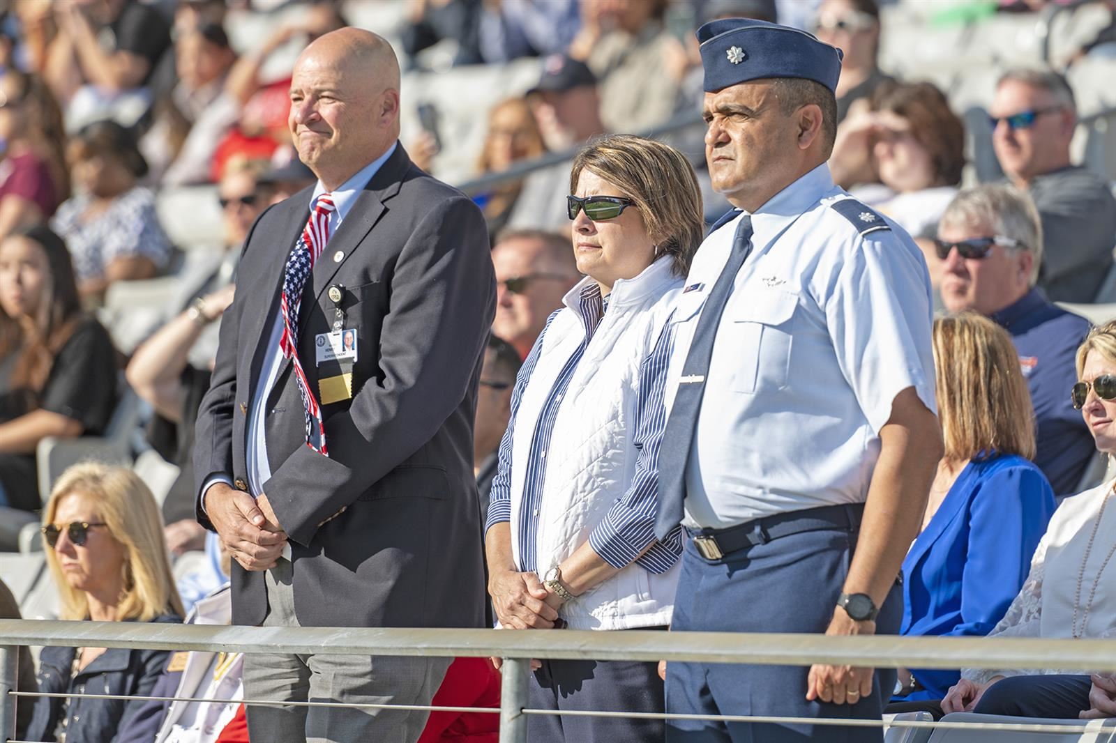 Among the guests were family members of the cadets, Board of Trustees members and campus and district administrators.
